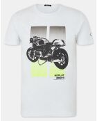 T-Shirt Moto Bike blanc