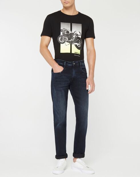 Jean Slim en Coton Bio 573 Anbass bleu foncé