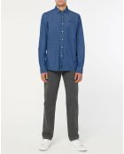 Chemise Regular en Chambray bleu jean