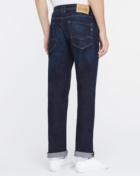 Jean droit 100% Coton Bio Pure Denim Rocco bleu foncé