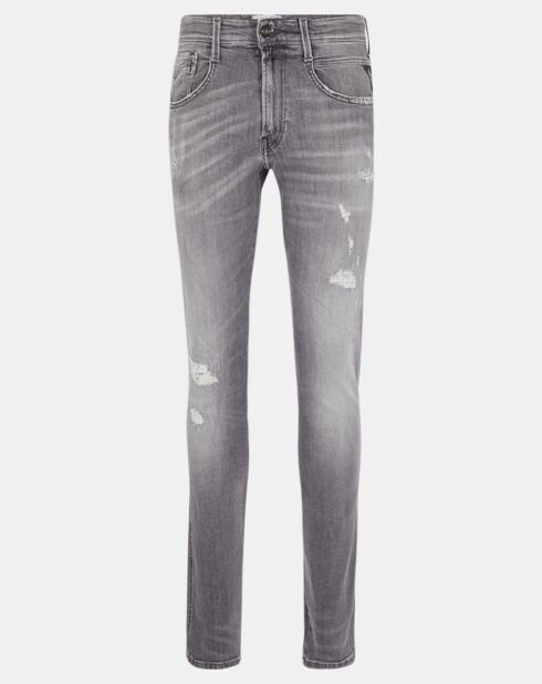 Jean Slim Aged Eco Anbass gris moyen