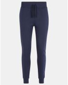 Jogging 100% Coton Bio Fleece Bottoms bleu marine