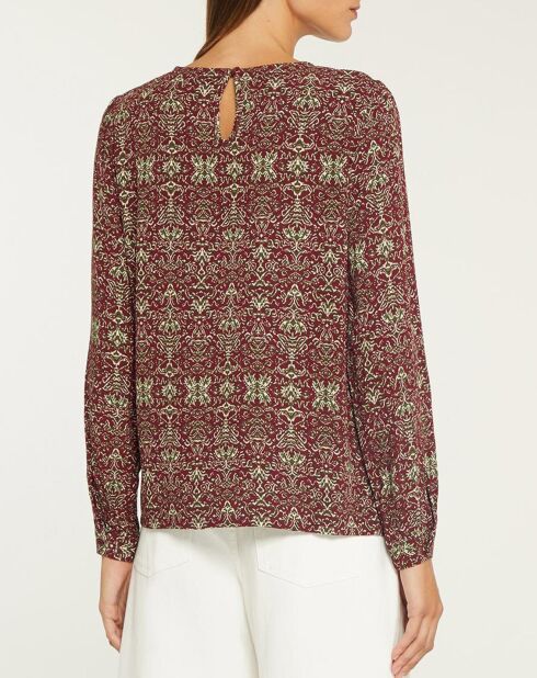 Blouse Leandra bordeaux