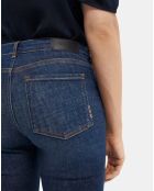 Jean Skinny Bohemienne Tr bleu foncé