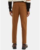 Pantalon Stuart Laine Mélangée Chiné camel