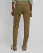 Pantalon en Velours de coton bio Slim Mavas marron