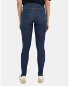 Jean Skinny Bohemienne Tr bleu foncé