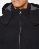 Doudoune en Flanelle Puffer gris foncé