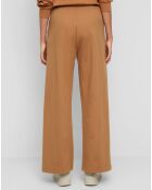 Pantalon en Jersey de Coton bio marron clair