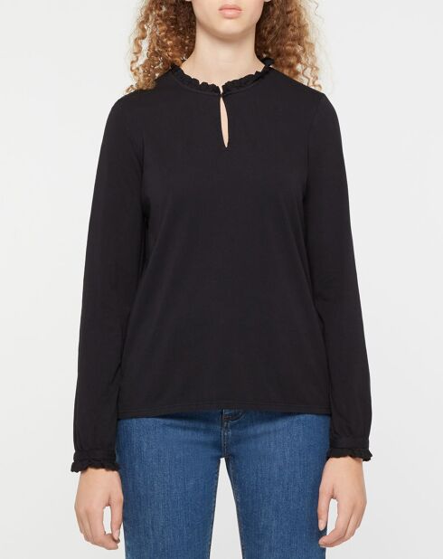 Blouse 100% Coton Bio Martine noire