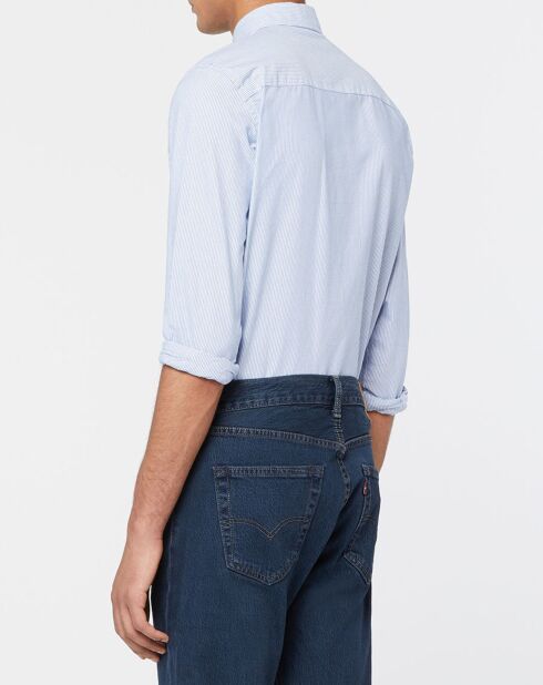 Chemise Regular Oxford Rayée blanc/bleu