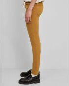 Pantalon Slim en Coton bio mélangé Mavas marron clair