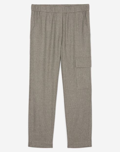 Pantalon à Carreaux fins multicolore