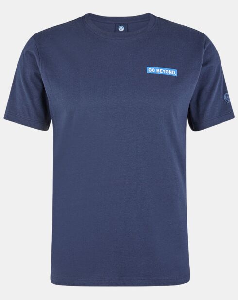 T-Shirt en Coton Bio Go Beyond bleu marine