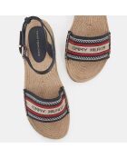 Sandales espadrilles Artisanal bleu marine