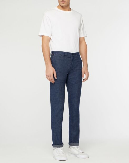 Pantalon Slim Bleecker Fake Solid Look bleu jean