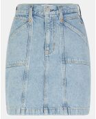 Jupe Regular en Jean Mom bleu clair
