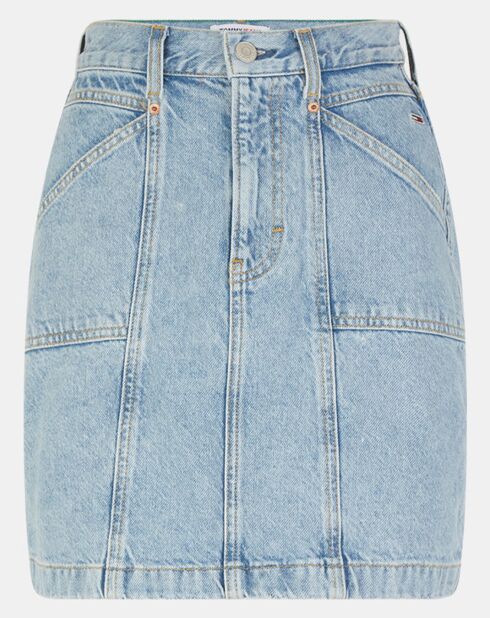 Jupe Regular en Jean Mom bleu clair