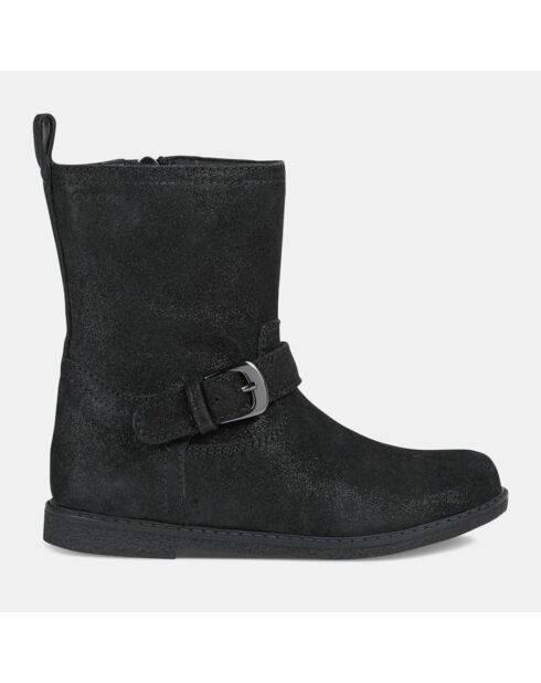 Bottes en Cuir Shawntel à boucle noires
