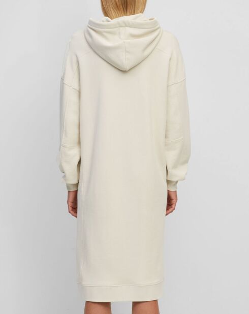 Robe sweat en Coton bio écrue