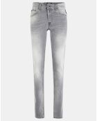 Jean droit en Coton Bio 573 Grover gris moyen