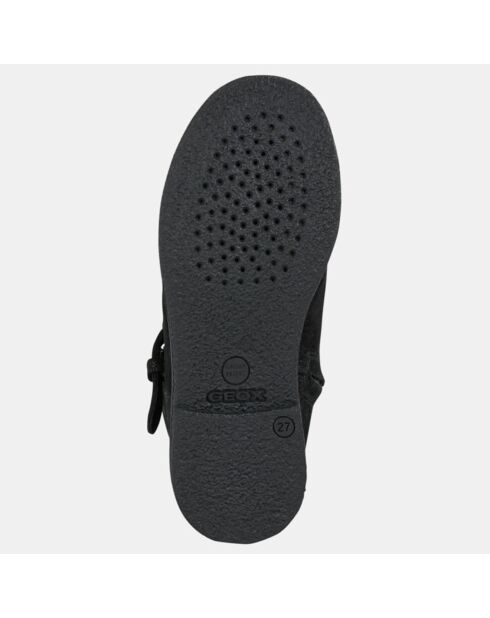 Bottes en Cuir Shawntel à boucle noires