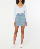 Jupe Regular en Jean Mom bleu clair