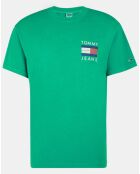 T-Shirt aus 100% Bio-Baumwolle mit grünem Rückenprint