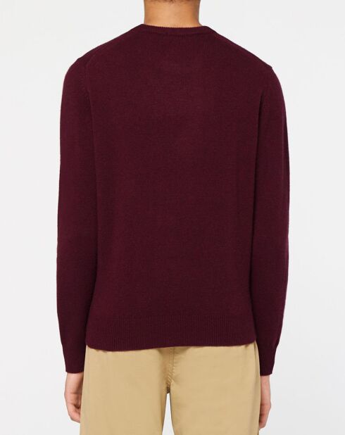 Pull 100% Laine d'agneau bordeaux