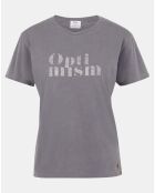 T-Shirt 100% Coton Bio Ana gris foncé