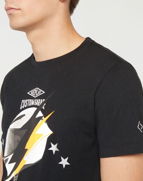 T-Shirt Flash Ride Hard noir