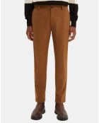 Pantalon Stuart Laine Mélangée Chiné camel