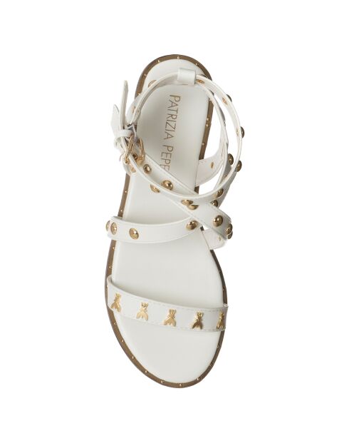 Violetta weiße Sandalen