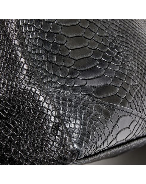 Myra Lederhandtasche, 28 x 39,5 x 20,5 cm, Schwarz