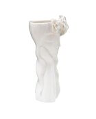 Vase en porcelaine Cute blanc/doré - 14.8x13x29 cm