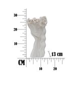 Vase en porcelaine Cute blanc/doré - 14.8x13x29 cm