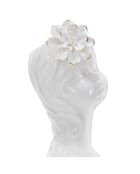 Vase en forme de buste Young Lady blanc/doré - 10.5x10x24.7 cm