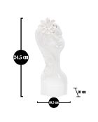 Vase en forme de buste Young Lady blanc/doré - 10.5x10x24.7 cm