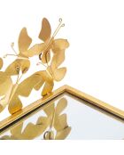 2 étagères de chevets Butterflies dorées - 43x19.2x16.5 cm
