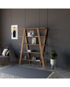 Bibliothèque conde noyer - 120x150x25 cm