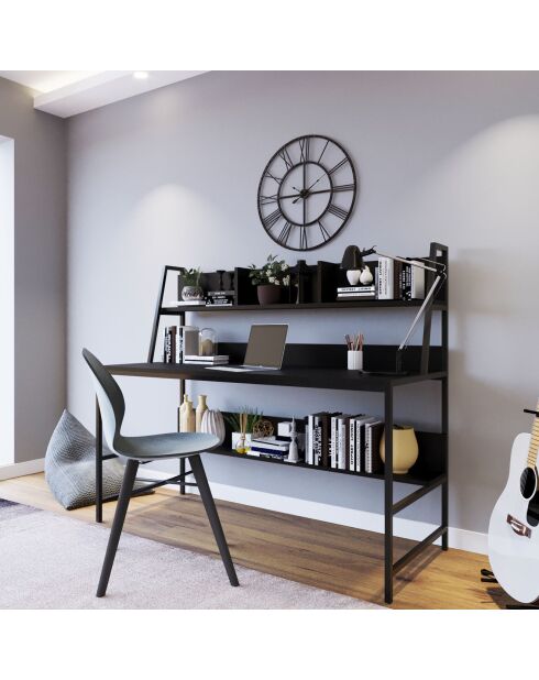 Bureau demir noir - 140x122x60 cm
