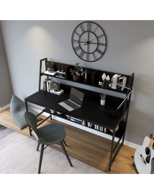 Bureau demir noir - 140x122x60 cm