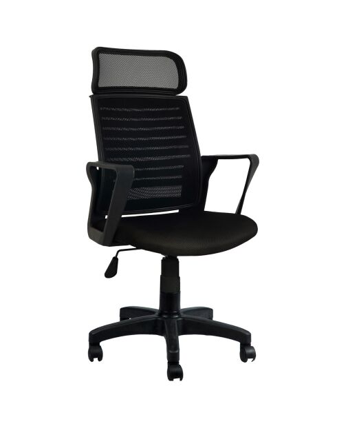 Chaise de bureau burocci noire - 56x110x48 cm