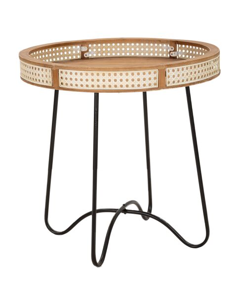 Mehrfarbiger Fuji-Metall-Couchtisch - 60x60x60,5 cm