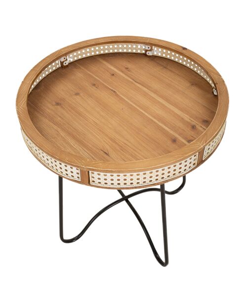 Mehrfarbiger Fuji-Metall-Couchtisch - 60x60x60,5 cm