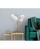 Lampe de table Glamy blanc/doré - 53x53x74 cm
