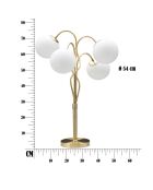 Lampe de table Glamy blanc/doré - 53x53x74 cm