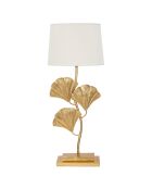 Lampe de table Glamy blanc/doré - 33x33x81 cm