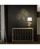 Lampe de table Glamy blanc/doré - 33x33x81 cm