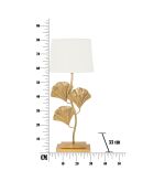 Lampe de table Glamy blanc/doré - 33x33x81 cm